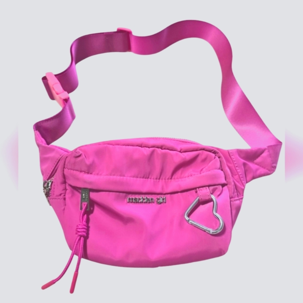 Madden Girl Pink Belt Bag with Adjustable Strap